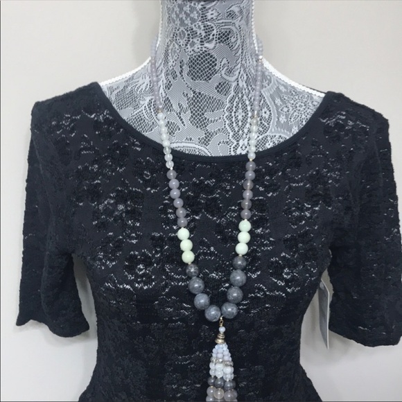 NWT Free People women’s black lace top - Picture 2 of 7